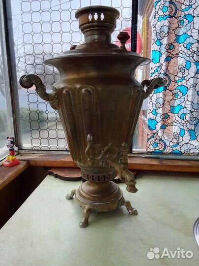 Самовар на дровах старинный