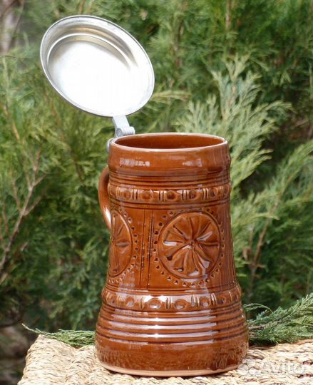 Немецкая пивная кружка 1,4 литра. Винтаж