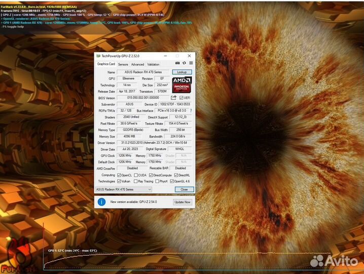 Видеокарта AMD Radeon RX 470 4Gb