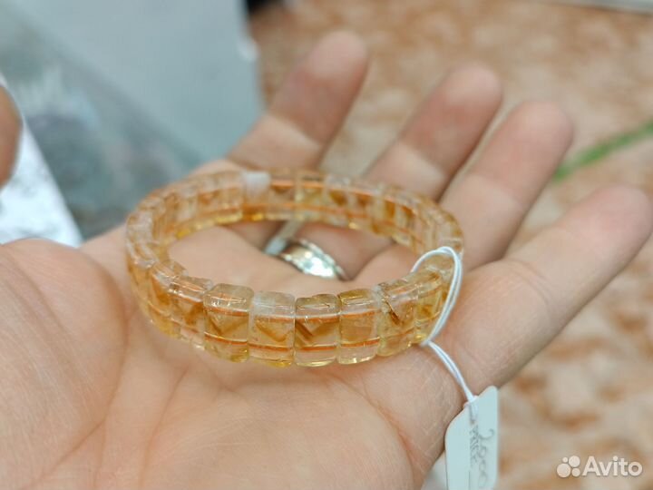 Цитрин браслет