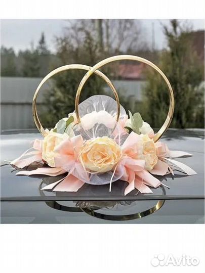 Свадебные украшения на машину