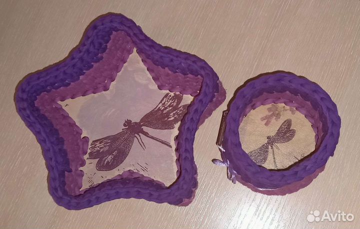 Корзины из трикотажной пряжи