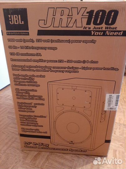 Колонки JBL JRX 100 JRX115,15