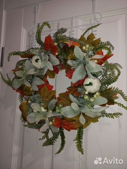 Осенний венок на дверь