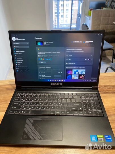 Игровой ноутбук gigabyte g5 ge rtx 3050 i5 12500h