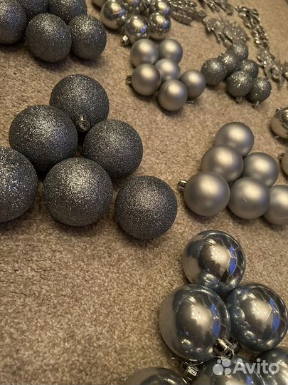 Елочные игрушки (пластик)