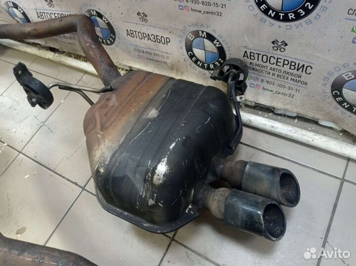 Трубы (задние банки) на BMW X5 Е53 4.4,4.8