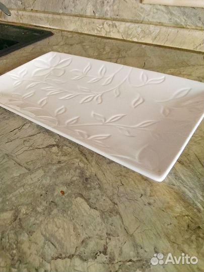 Тарелки прямоугольные.Крупные