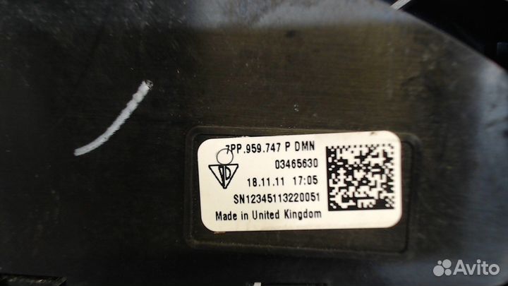 Кнопка сидений Porsche Cayenne, 2012