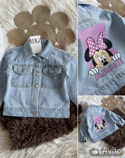Джинсовая куртка zara для девочки