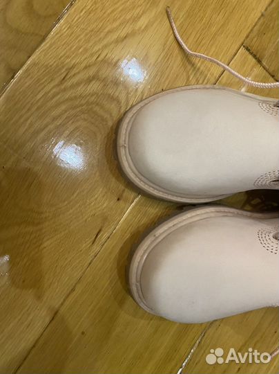 Ботинки timberland пудровые новые оригинал 35-36р