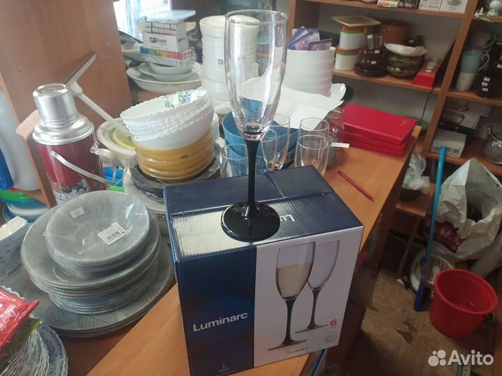 Н-р бокалов для шампанского Luminarc Domino 170мл