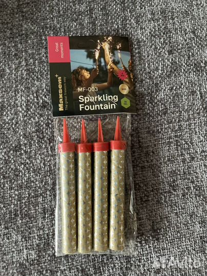 Свечи в торт (фонтан)