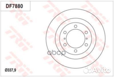 Диск тормозной перед DF7880S TRW