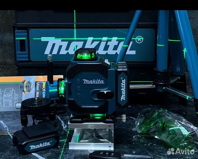 Лазерный уровень Makita 360 нивелир со штативом