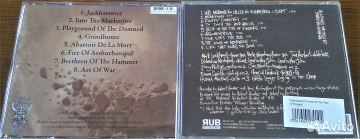 CD диски рок, метал б/у