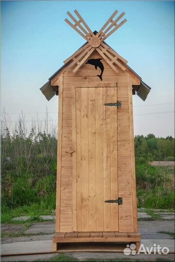 Дачный туалет деревянный А251