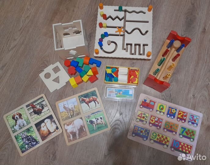 Деревянные развивающие игрушки