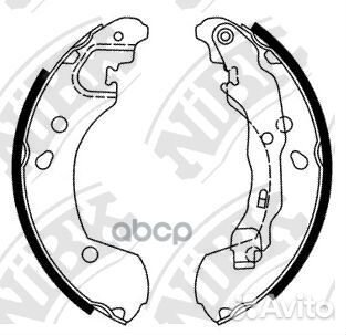 Колодки тормозные барабанные зад nissan NOT
