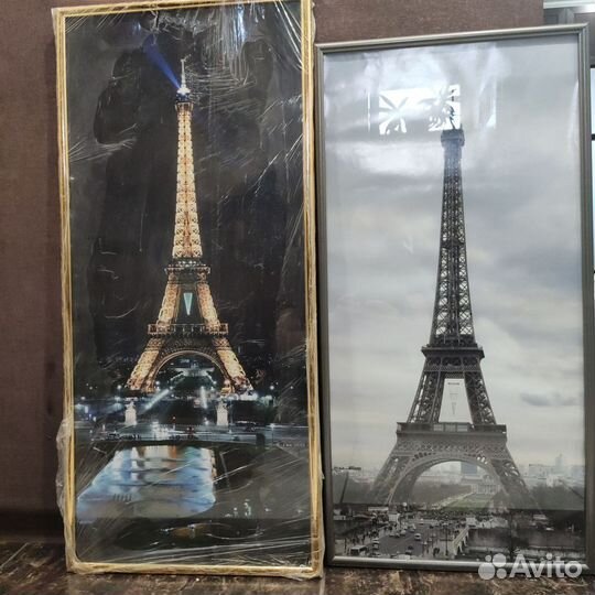 Сэт 5 фотографий Эйфелева башня фоторамки