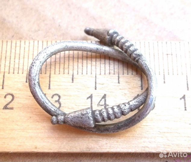 Антика Серьга Височник подарок Серебро