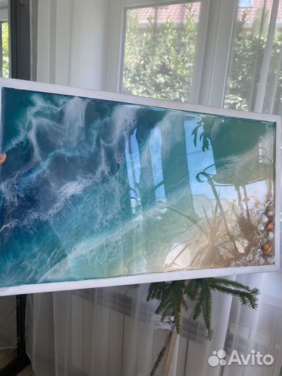 Поднос с эпоксидной смолой