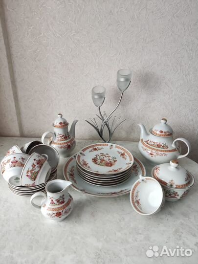 Чайный сервиз jlmenau на 6 персон (GDR)