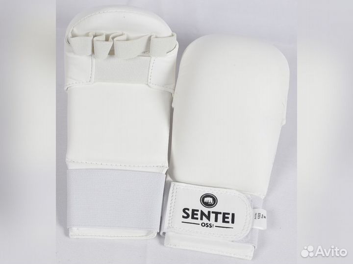 Накладки на руки для каратэ Sentei (белые)