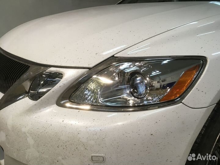 Lexus GS 300 полировка, чистка, броня фар