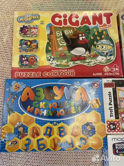 Пакет детских настольных развивающих игр