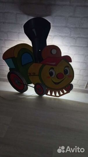 Светильник детский настенный Паровозик из Ромашков