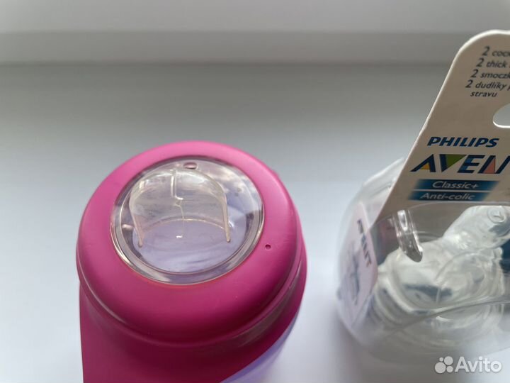 Поильник и соска на бутылочку Philips avent