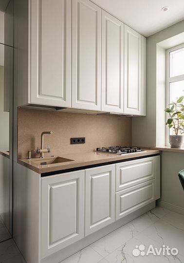 Кухня на заказ с доводчиками