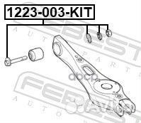 Болт с эксцентриком (ремкомплект) 1229003KIT Fe