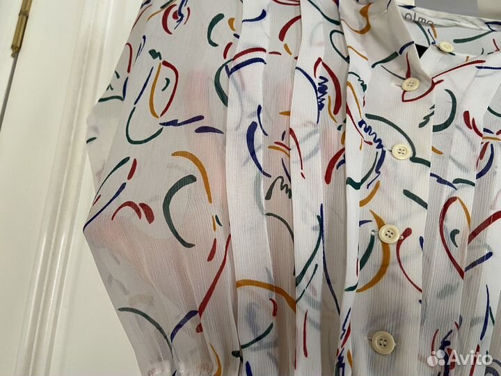 Винтажное белое платье