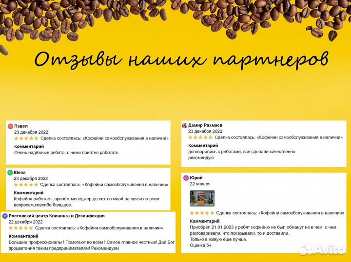 Готовый бизнес кофейня самообслуживания