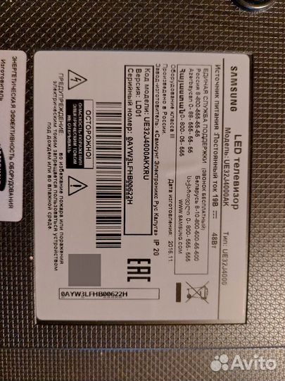 Разбор samsung UE32J4000AK