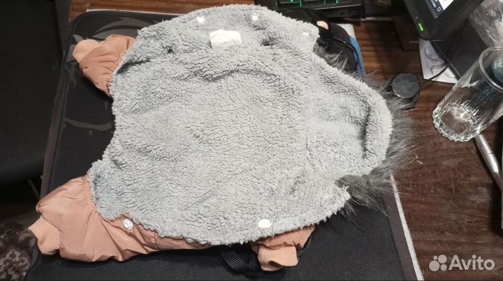 Комбинезон со шлейкой и капюшоном для собак