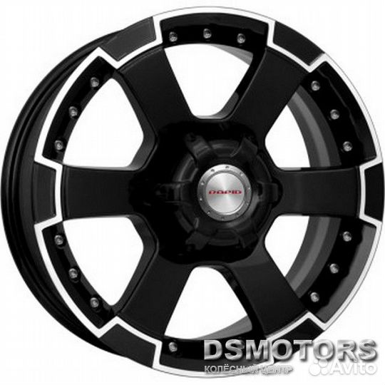 Диски М56 7.0/16 6x139.7 ET38 d100.1 алмаз чёрный