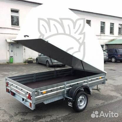 Прицеп с крышкой для кроссов и мотоциклов