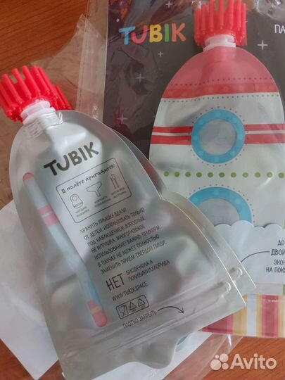 Многоразовые паучи для детей (Ракета) 2 шт