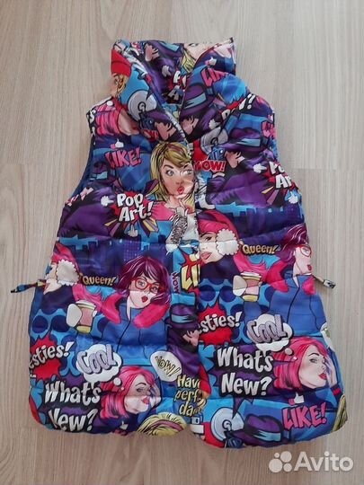 Жилетка для девочки 98-104,110-116 Stilnyashka