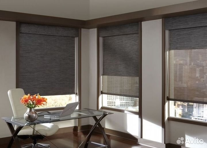 Рулонные шторы в кухню