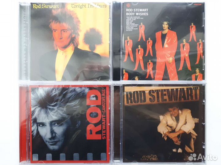 CD диски Rod Stewart, The Faces, Bonnie Tyler