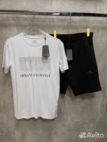 Летний костюм футболка и шорты Armani Exchange