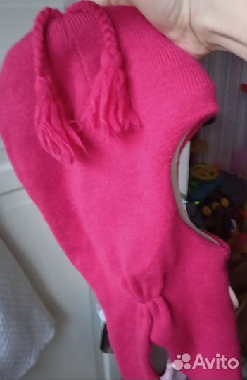 Шлем Kerry 3-6 лет зима очень теплый шерсть