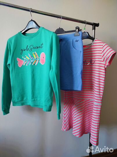 Свитшот, платье и шорты. Цена за всё