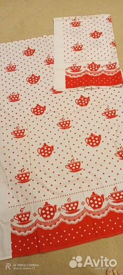 Штора для кухни х/б