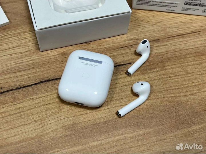 Airpods 2 premium + чехол в подарок