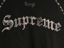 Черная футболка oversize Supreme x coogi